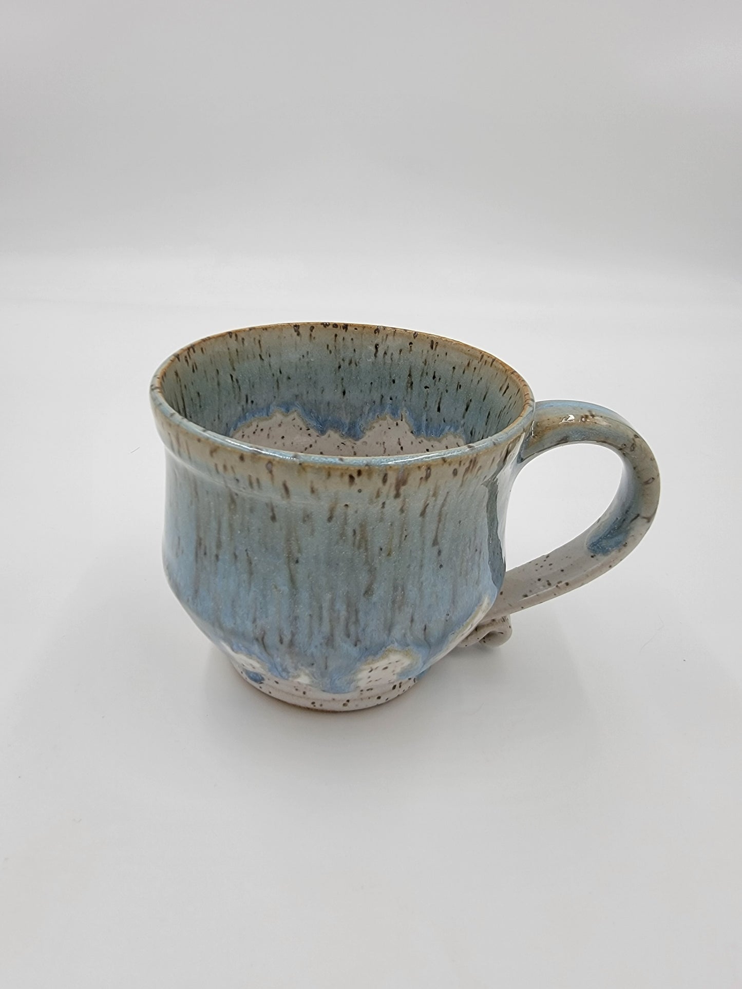 Wheel Thrown Blue Opal Collection Mug #10