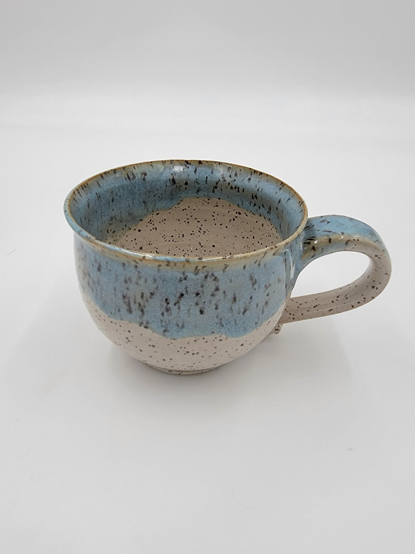 Wheel Thrown Blue Opal Collection Mug #13
