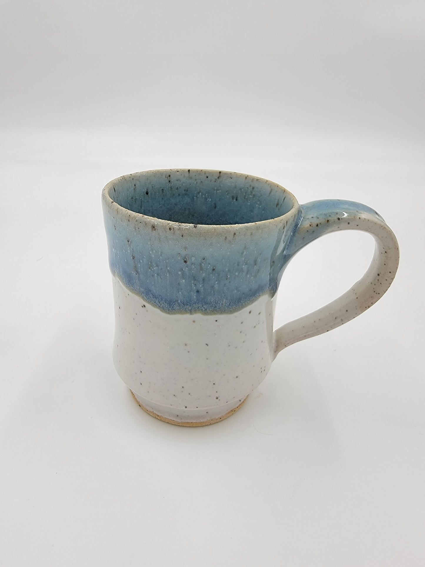 Wheel Thrown Blue Opal Mug #14