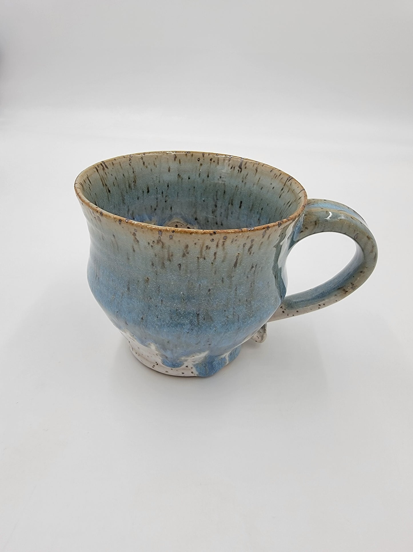 Wheel Thrown Blue Opal Collection Mug #18
