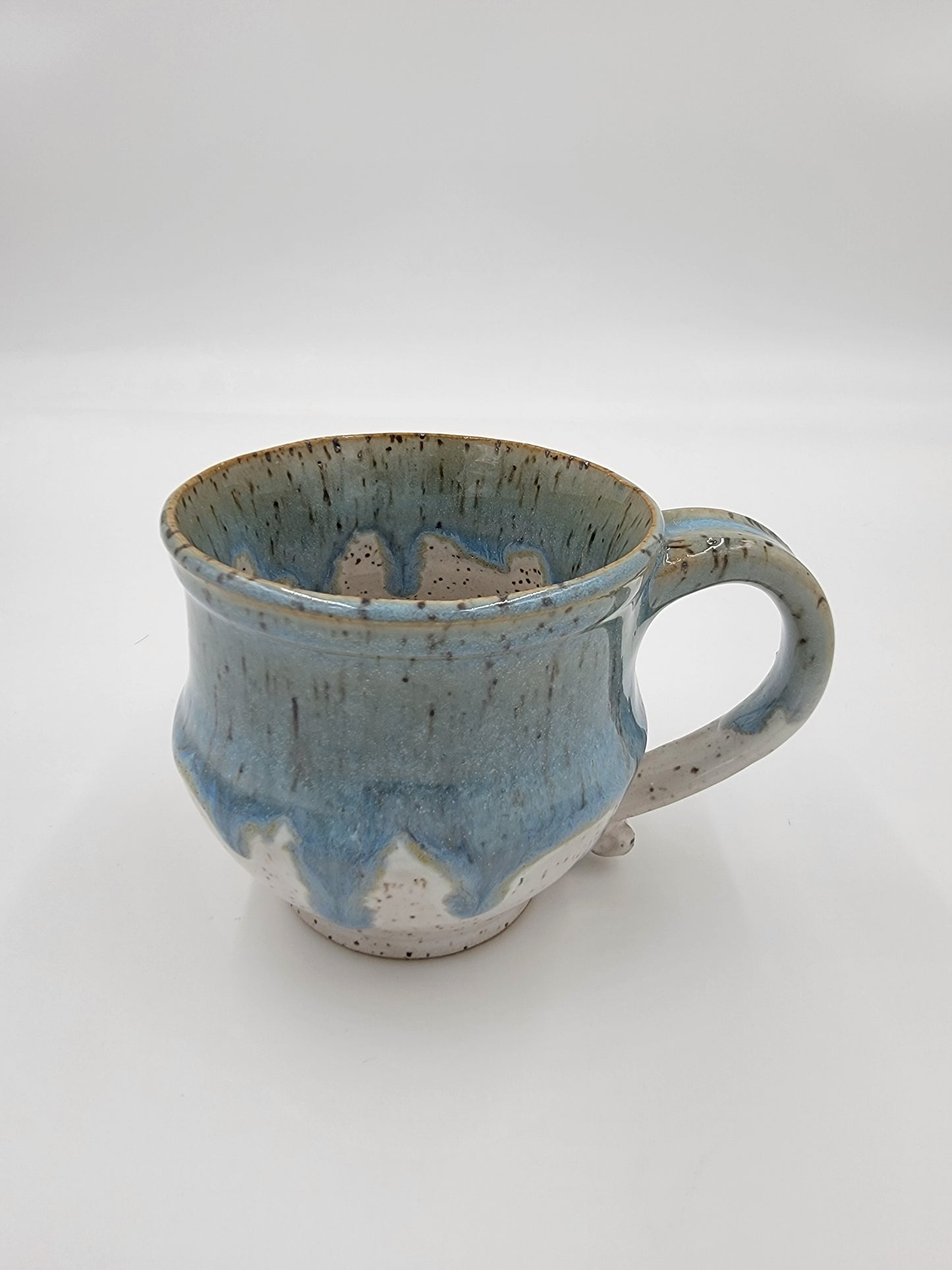 Wheel Thrown Blue Opal Collection Mug #21