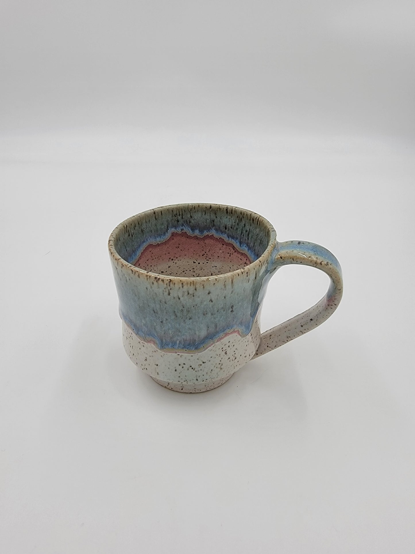 Wheel Thrown Blue Opal Collection Mug #2