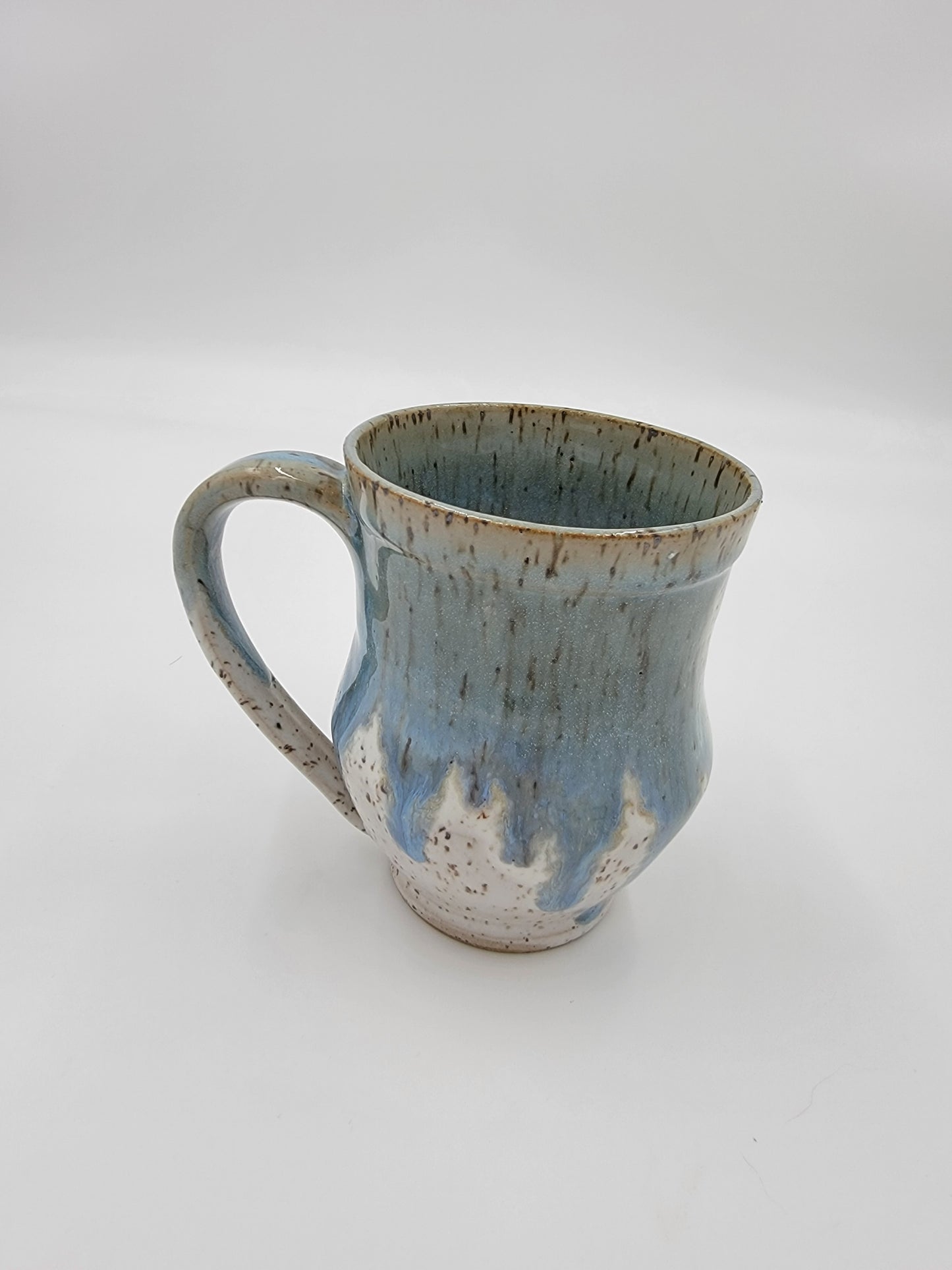Wheel Thrown Blue Opal Collection Mug #6