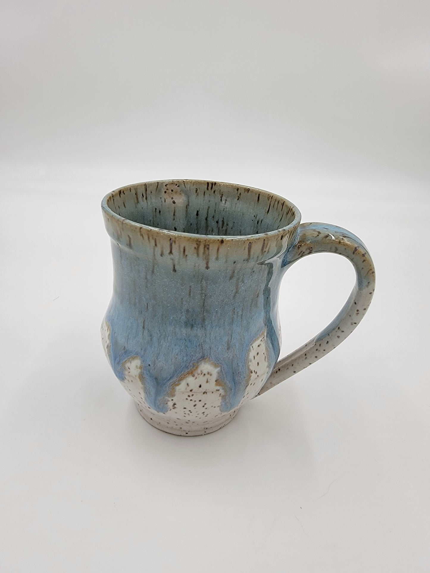 Wheel Thrown Blue Opal Collection Mug #6