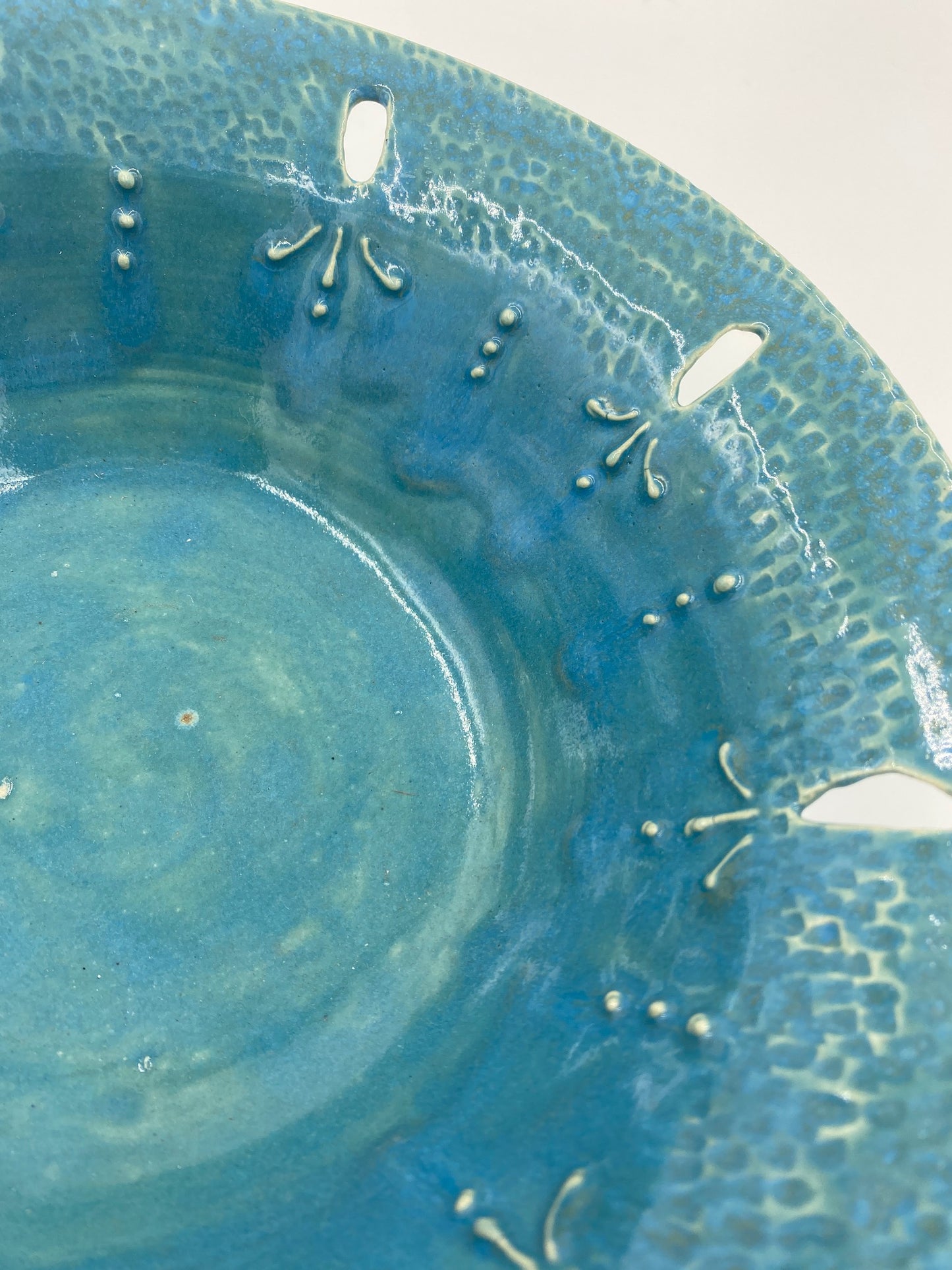 Blue Carved Bowl