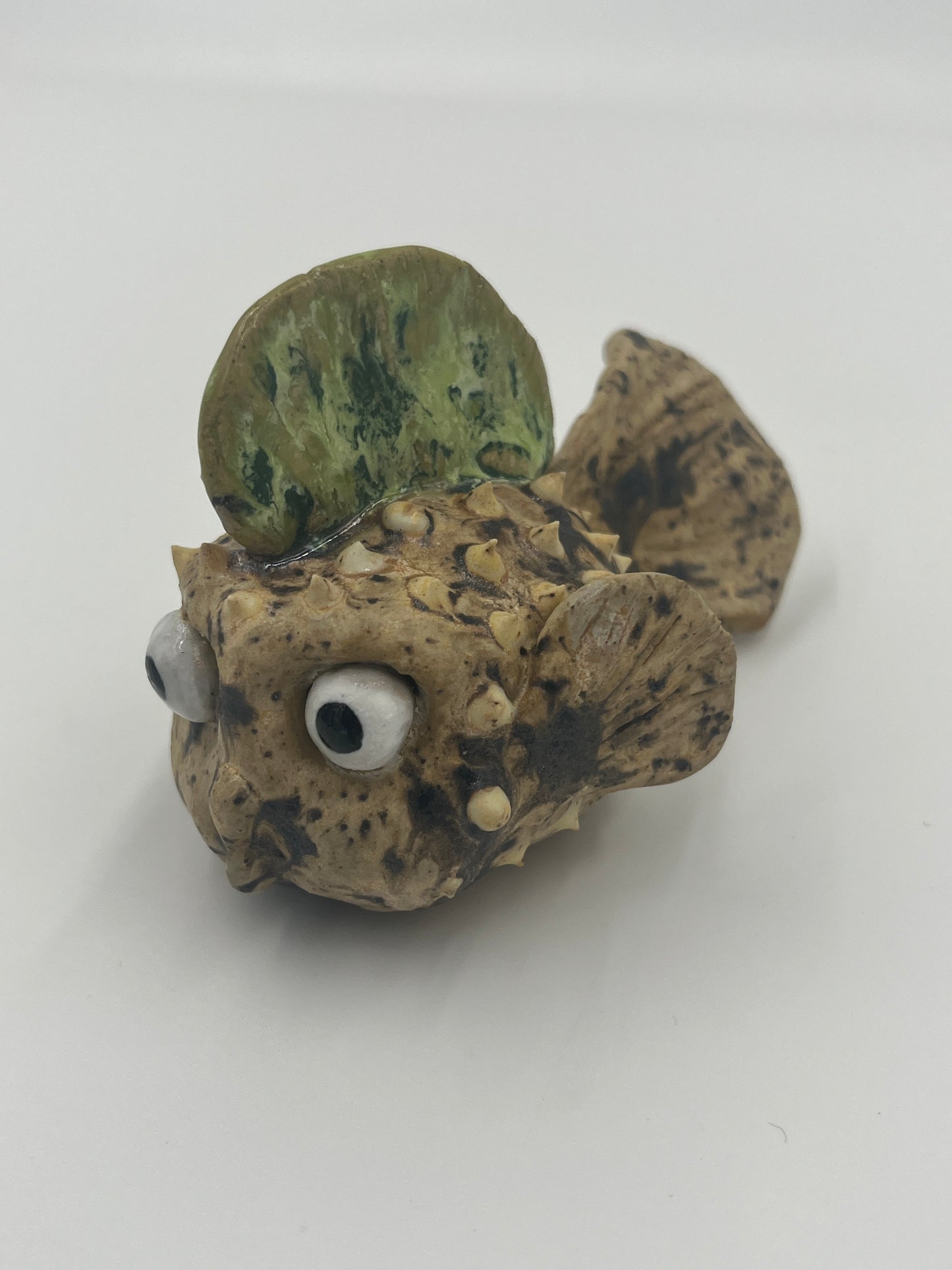 Green Punk Rock Puffer Fish
