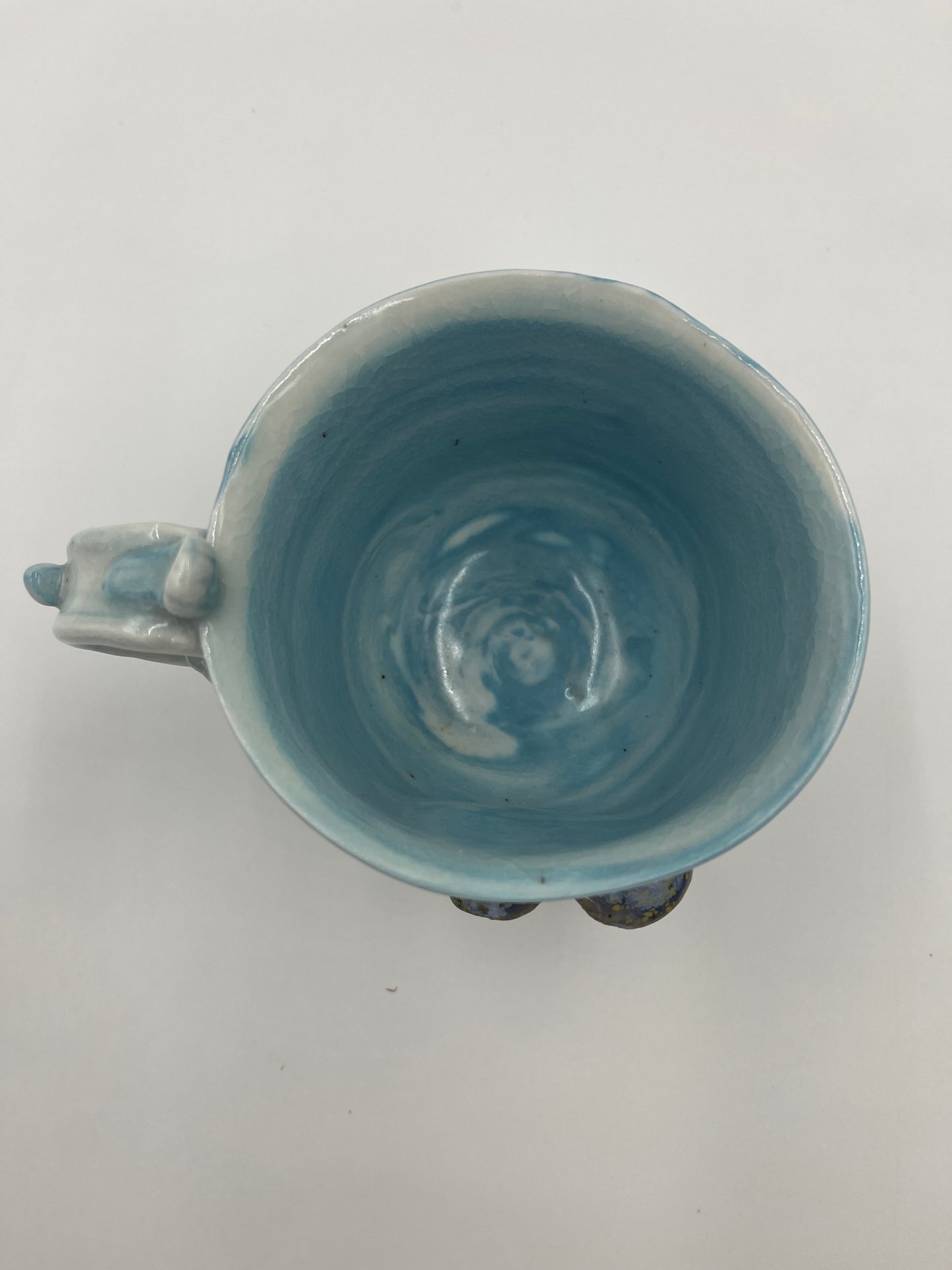 Mushroom Mug - Blue / White marble