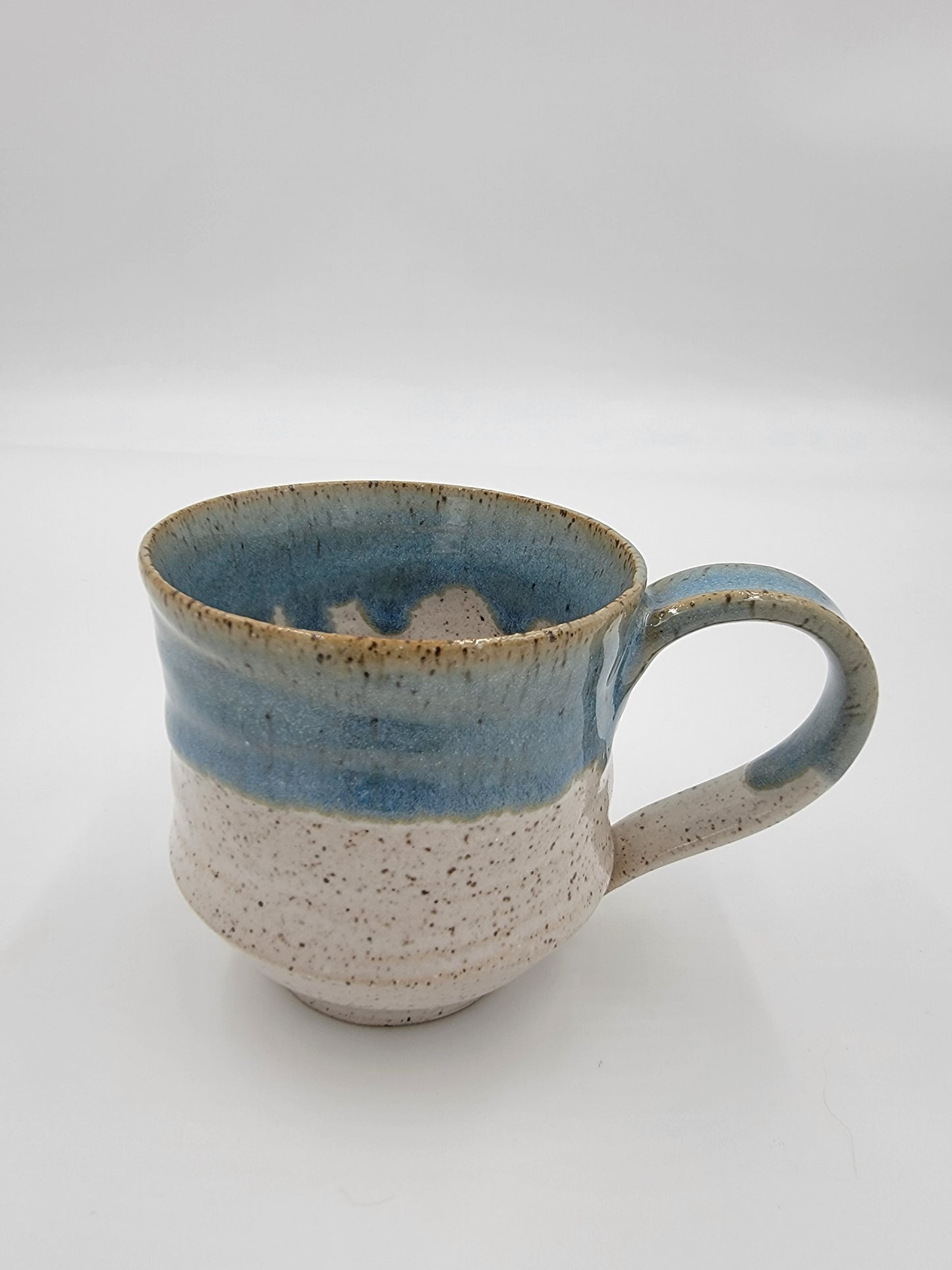 Wheel Thrown Blue Opal Collection Mug #12