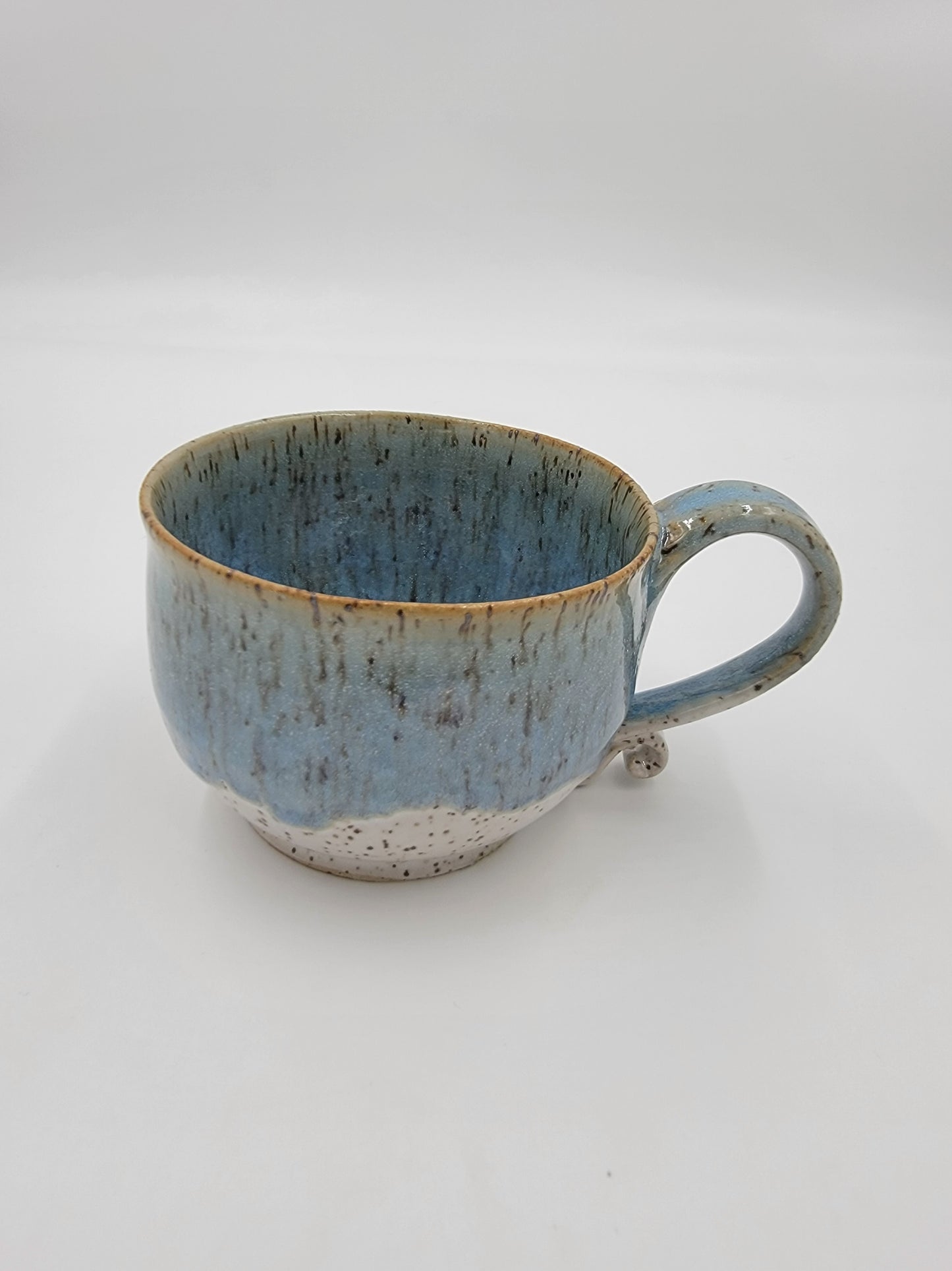 Wheel Thrown Blue Opal Collection Mug #17
