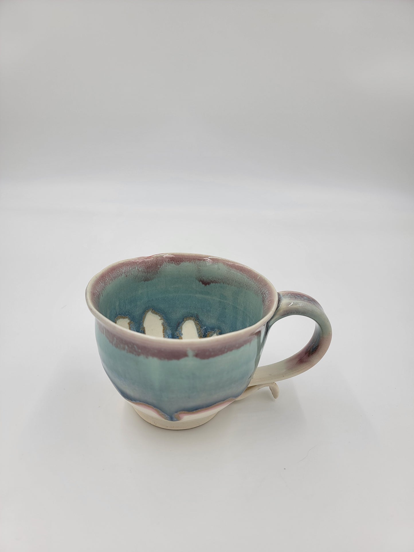 Wheel Thrown Blue Opal Collection Mug #3
