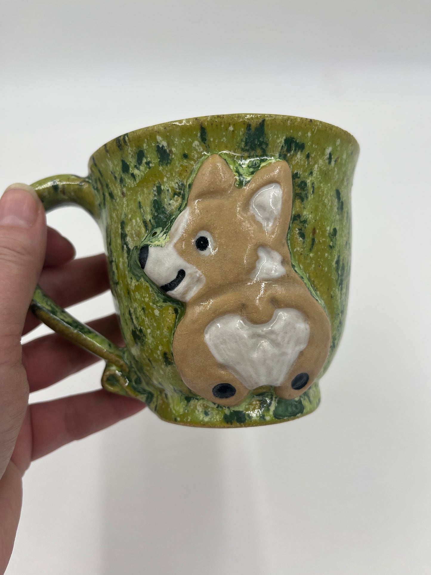 Corgi mug - Green 2