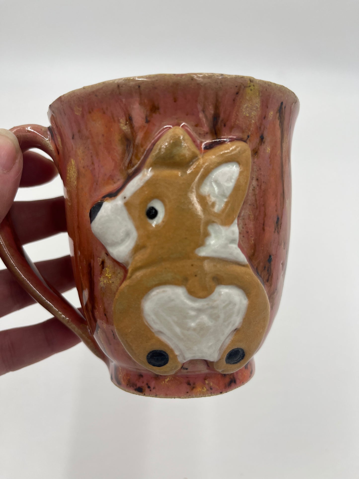 Corgi Mug - Coral