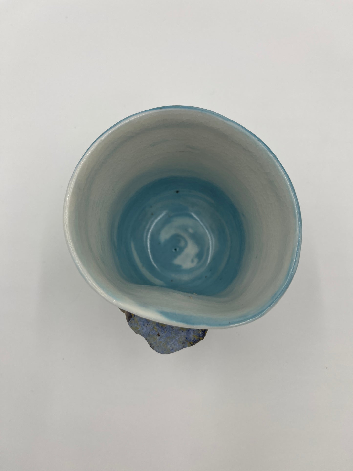 Mini Mushroom Mug - Blue / White Porcelain