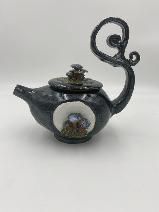 Mushrooms in the Moonlight Teapot
